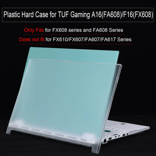 Front View Frosted matte Transparent Shell for TUF Gaming A16/F16